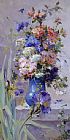 Summer Flowers with Japanese Iris by Eugene Henri Cauchois